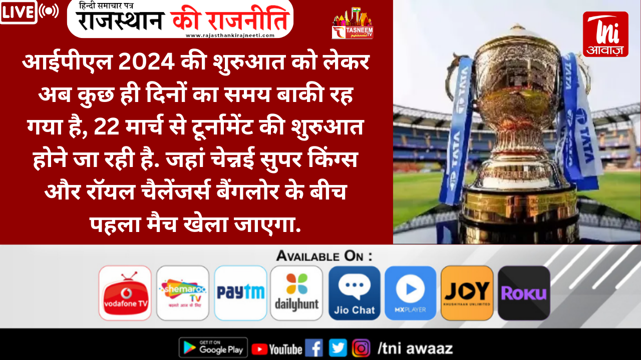 IPL 2024: एक बार फिर जयपुर में होगा हल्ला बोल, इन मैचों की मेजबानी को तैयार एसएमएस स्टेडियम, जानें शेड्यूल