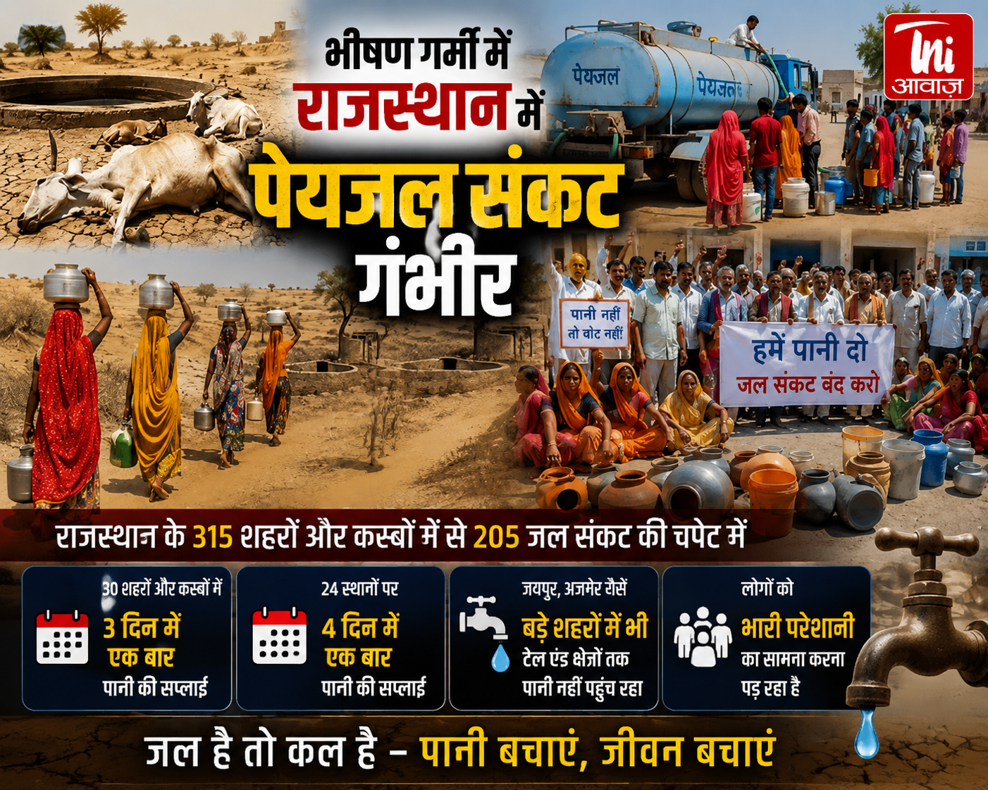 : राजस्थान में पेयजल संकट