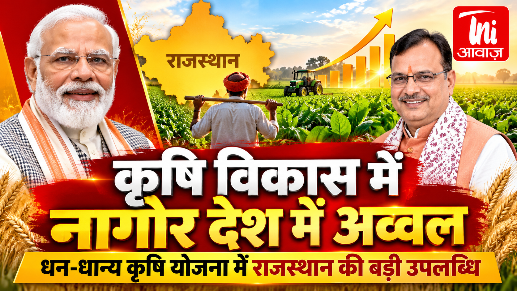 मुख्यमंत्री भजनलाल शर्मा के नेतृत्व में कृषि विकास को नई उड़ान, नागौर देश में अव्वल