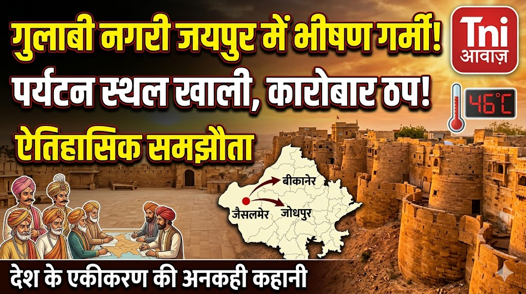 गुलाबी नगरी जयपुर में भीषण गर्मी, पर्यटन स्थल खाली और कारोबार प्रभावित