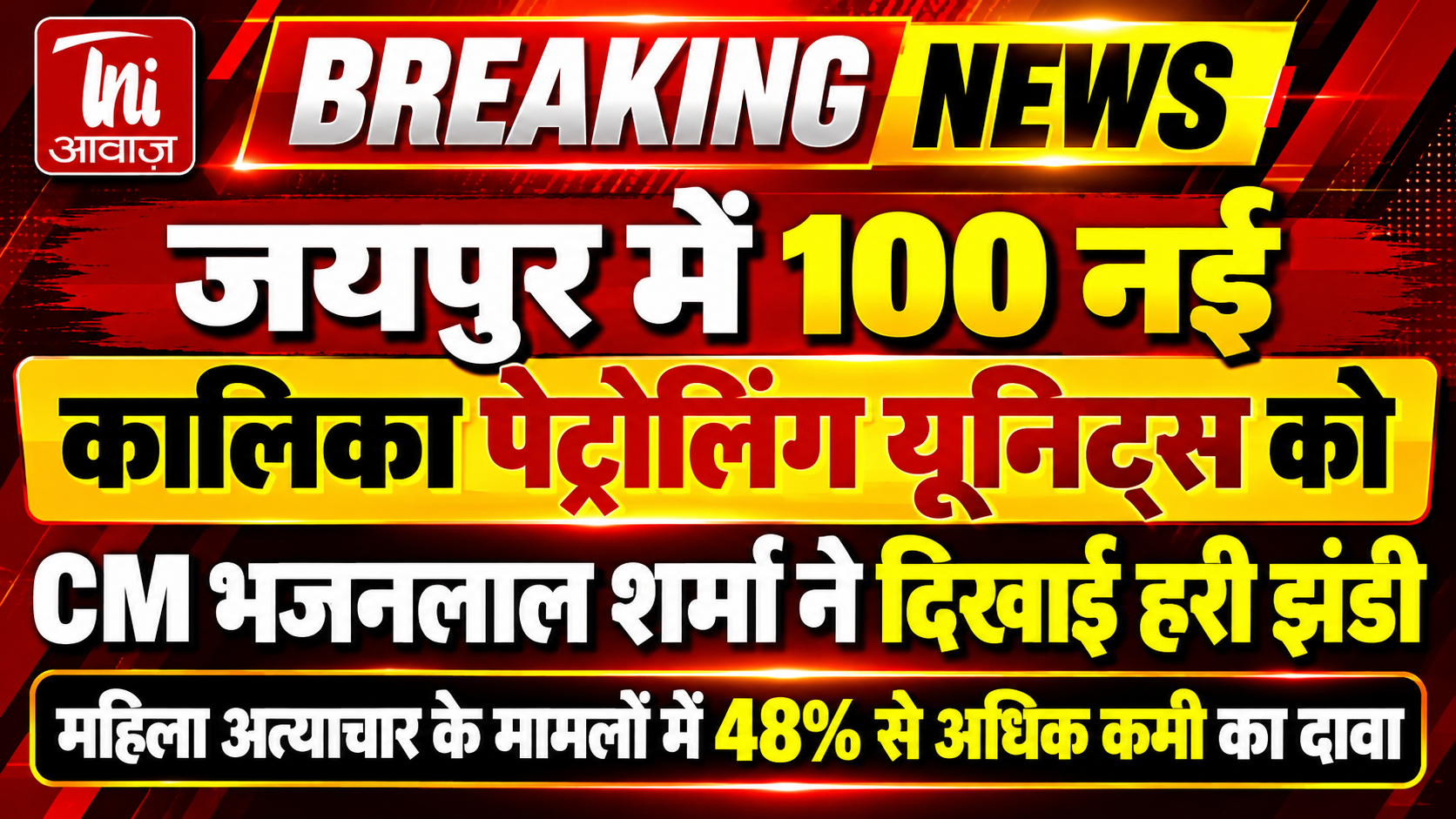 जयपुर में 100 नई कालिका पेट्रोलिंग यूनिट्स को CM भजनलाल शर्मा ने दिखाई हरी झंडी, महिला अत्याचार के मामलों में 48% से अधिक कमी का दावा