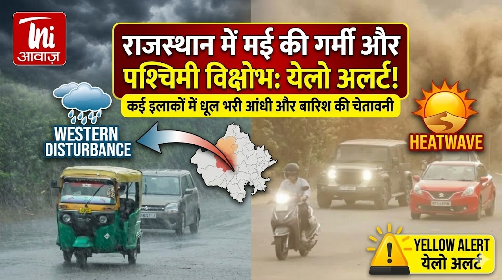 राजस्थान में मई की गर्मी और पश्चिमी विक्षोभ के चलते येलो अलर्ट