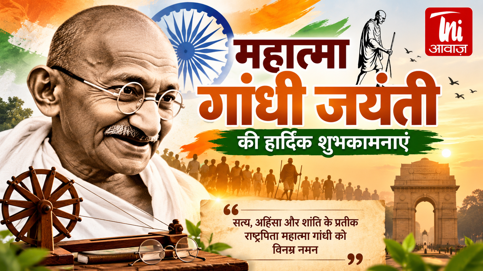 महात्मा गांधी का जीवन और गांधी जयंती का महत्व, सत्य और अहिंसा के रास्ते पर चलकर दुनिया को नई दिशा देने वाले महात्मा गांधी