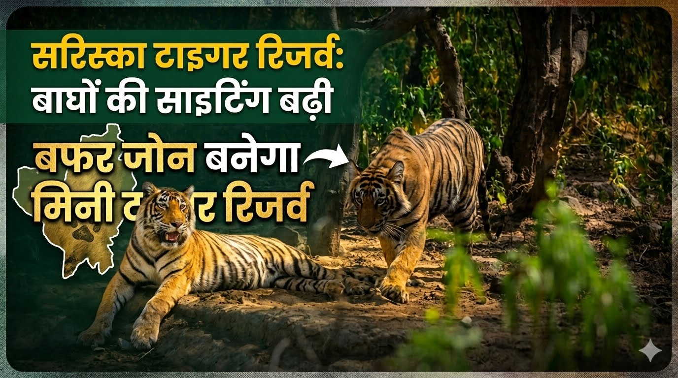 सरिस्का टाइगर रिजर्व में बाघों की साइटिंग बढ़ी, बफर जोन बनेगा मिनी टाइगर रिजर्व