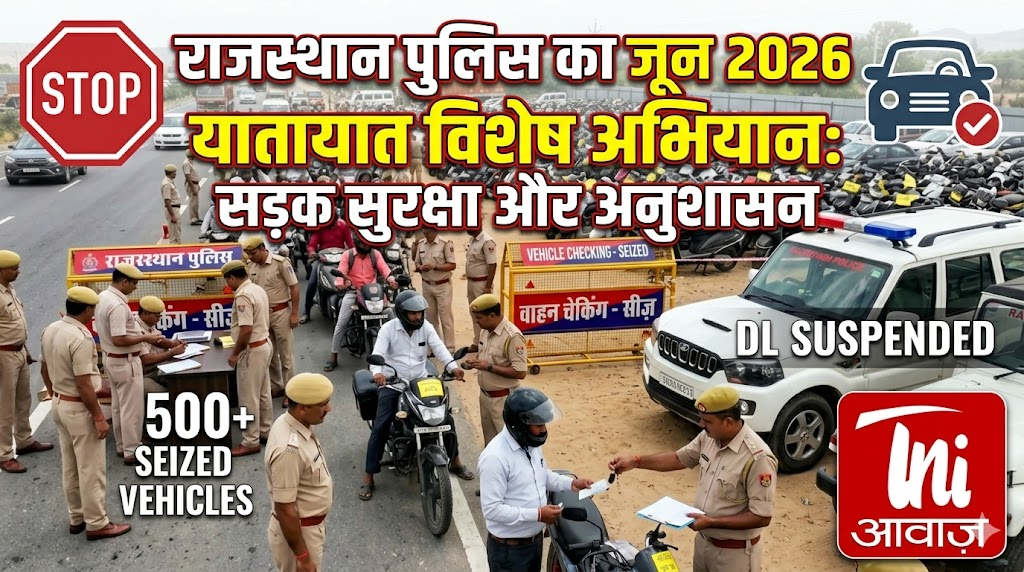 राजस्थान पुलिस का जून 2026 यातायात विशेष अभियान: सड़क सुरक्षा और अनुशासन