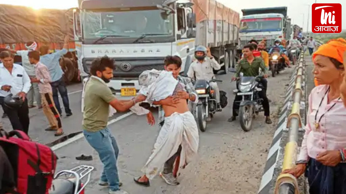 दौसा हाईवे पर दर्दनाक हादसा: तीये की बैठक से लौट रहे लोगों की जुगाड़ ट्रक से भिड़ी, ड्राइवर की मौत; महिलाओं समेत 7 घायल