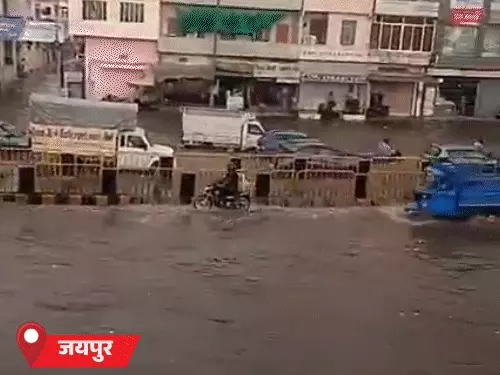 राजस्थान में प्री-मानसून की जोरदार बारिश, कई जिलों में आंधी और जलभराव