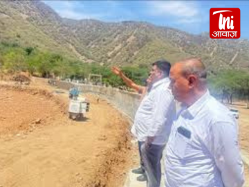  जल संरक्षण कार्यों का जायजा लेने पहुंचे मंत्री संजय शर्मा
