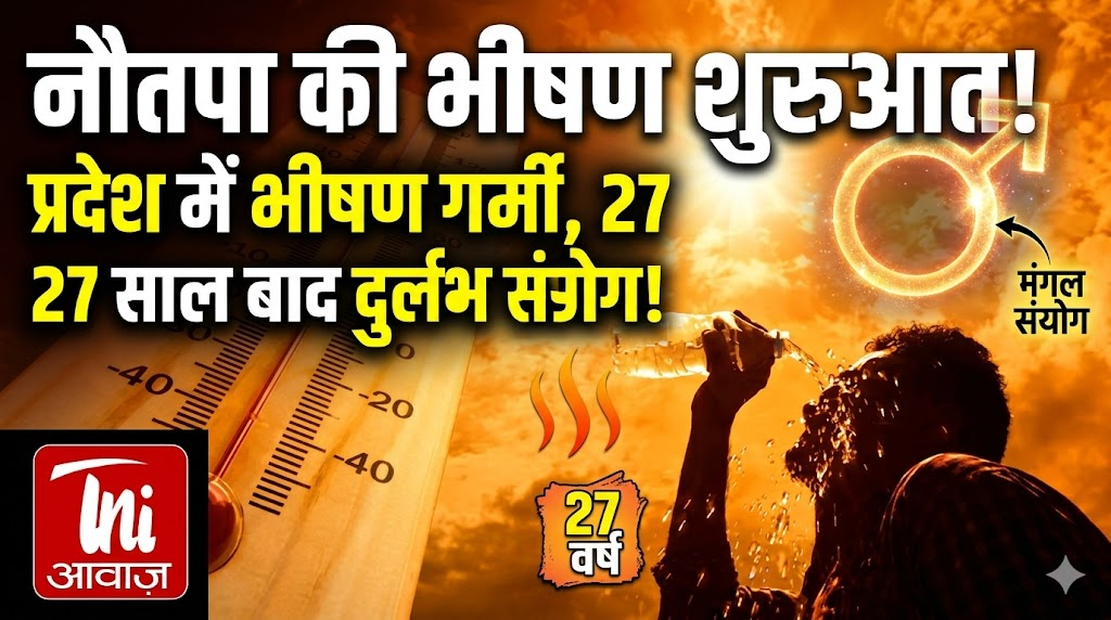 नौतपा की शुरुआत: प्रदेश में भीषण गर्मी का दौर, 27 साल बाद बना मंगल का दुर्लभ संयोग