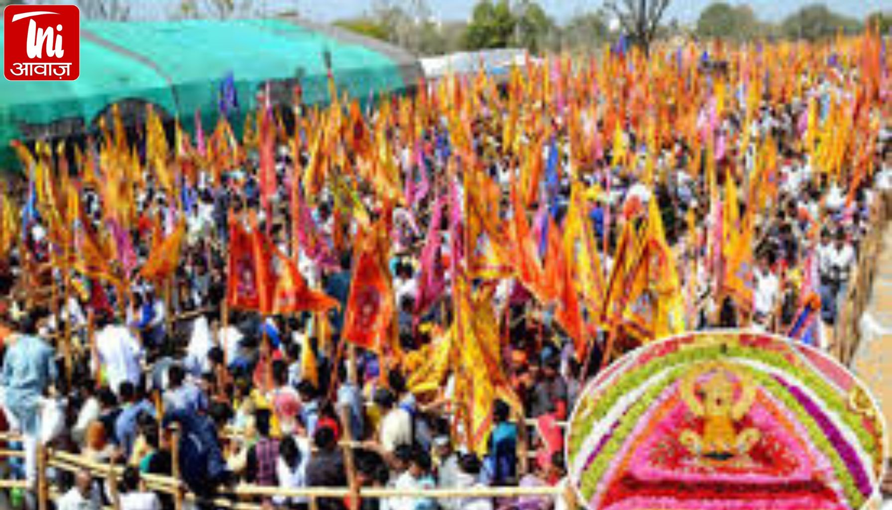 खाटूश्यामजी में 2 दिवसीय मासिक मेला आज से शुरू:रंग-बिरंगे फूलों से बाबा का श्रृंगार किया, हजारों भक्त दर्शन करने पहुंचे