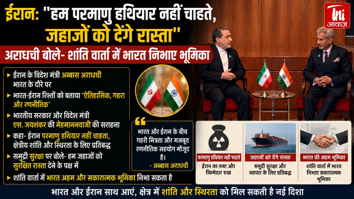 “ईरान का बड़ा संदेश: ‘हम परमाणु हथियार नहीं चाहते’, भारत से मांगी शांति वार्ता में अहम भूमिका”