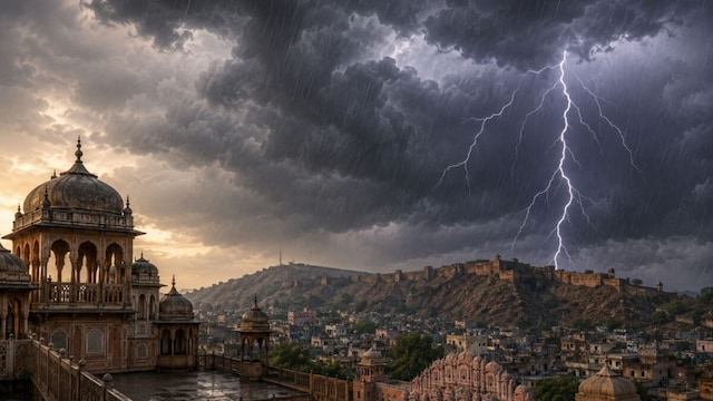 राजस्थान में मौसम बदला, आंधी, बारिश और हीटवेव का अलर्ट जारी