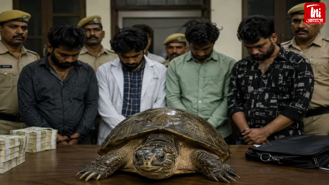अलवर में नकली कछुआ दिखाकर 10 लाख की ठगी, चार आरोपी गिरफ्तार 