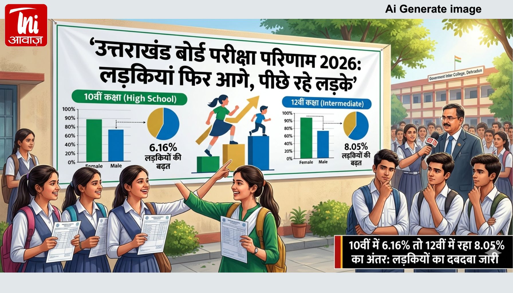 UK Board Result 2026 OUT: बेटियों का जलवा बरकरार, लड़के फिर पीछे! 10वीं-12वीं में चौंकाने वाला अंतर