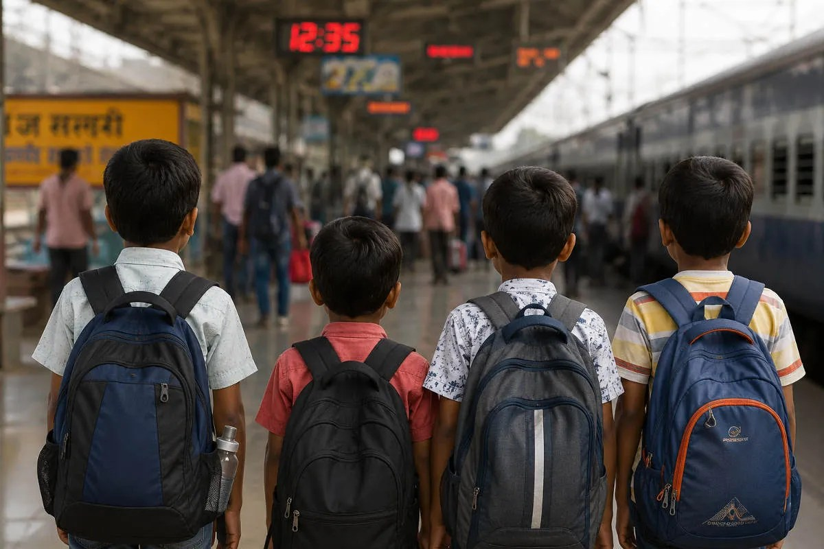 जयपुर के चार लापता मासूम बच्चों ने ट्रेन से 750 KM का सफर किया, सुरक्षा व्यवस्था पर उठे सवाल