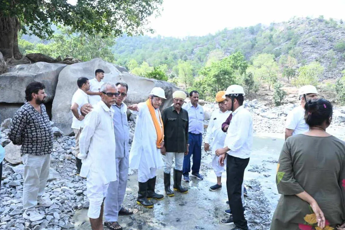 उदयपुर कोटड़ा में सेई बांध टनल प्रोजेक्ट का निरीक्षण, 100 करोड़ से बढ़ेगी जल आपूर्ति क्षमता
