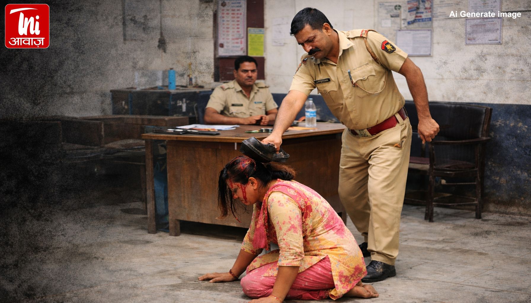 थाने में महिला पर जूतों से हमला? हार्ट पेशेंट को फर्श पर बैठाया, ‘रात में नशे में आएंगे’ धमकी—CCTV फुटेज तलब