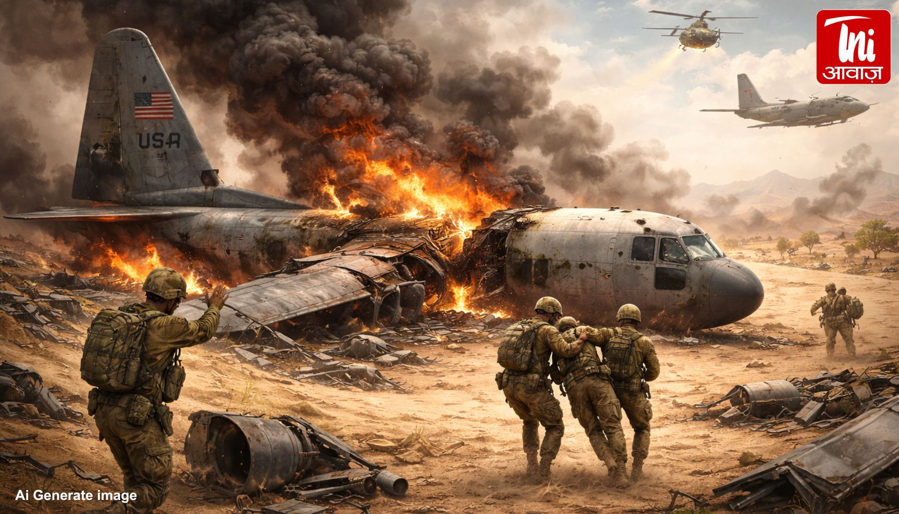 इराक में अमेरिकी एयरफोर्स का टैंकर विमान क्रैश: 4 क्रू मेंबर्स की मौत, 2 लापता; ईरान युद्ध में बढ़ा तनाव