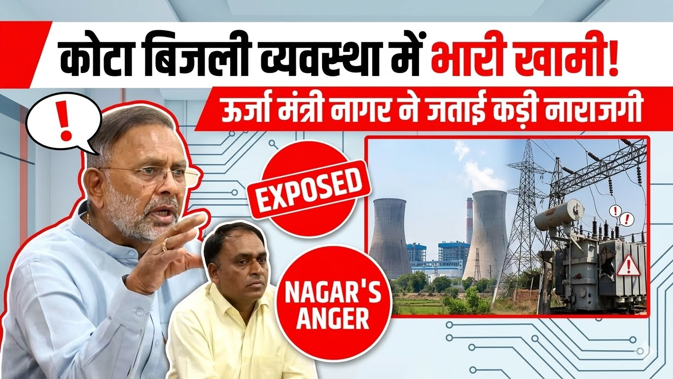 कोटा बिजली व्यवस्था में खामी, ऊर्जा मंत्री नागर ने जताई नाराजगी