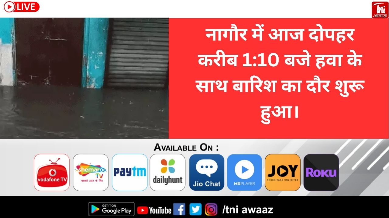 टोंक की सड़कें बन गईं दरिया, दुकानों-घरों में पानी घुसा: मेघगर्जन के साथ जोधपुर में भी गिरा पानी,  राजस्थान के 24 जिलों में आंधी-बारिश का अलर्ट