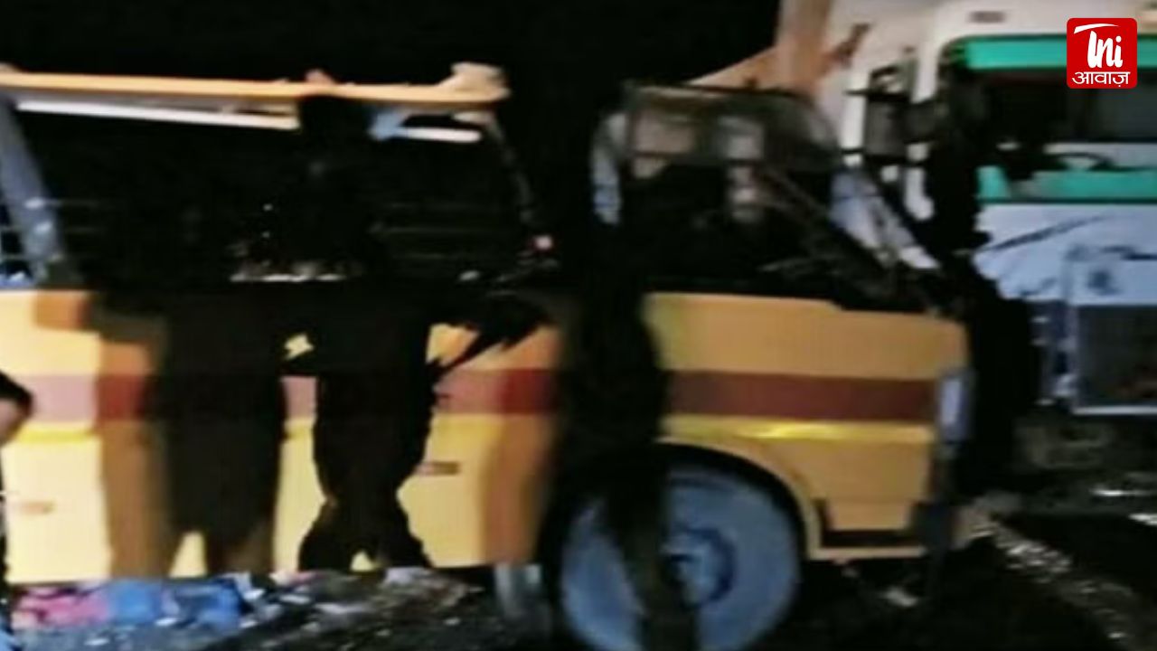 बाड़मेर में स्कूल बस और ट्रक में भीषण भिड़ंत, प्रिंसिपल और एक छात्रा की मौत, 27 घायल