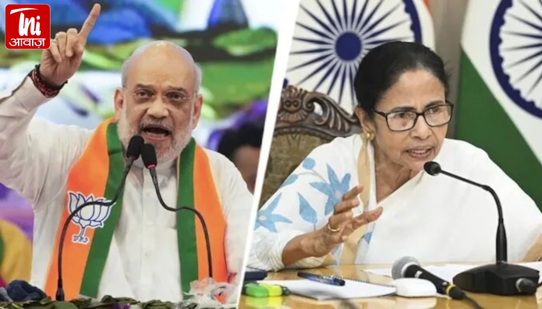 “15 दिन बंगाल में डेरा डालूंगा”—अमित शाह का ममता पर सीधा हमला, रोड शो में हंगामा और काले झंडे