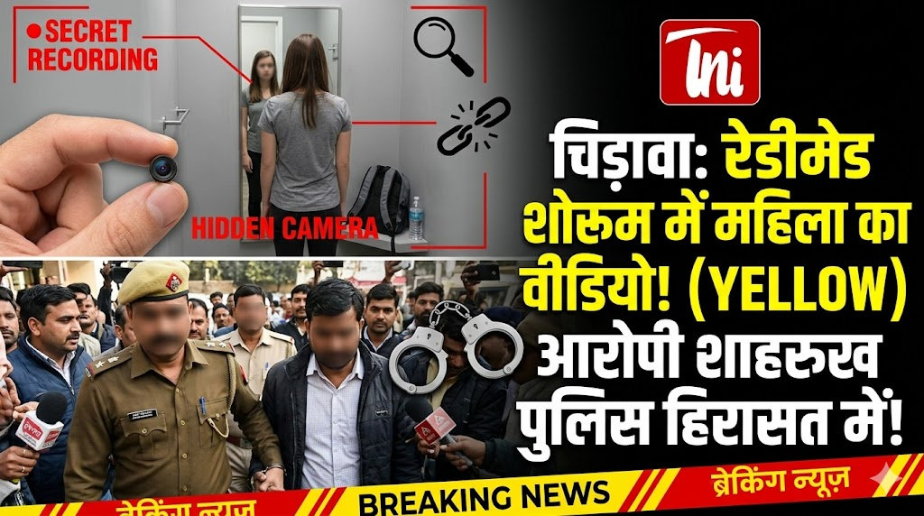 चिड़ावा में रेडीमेड शोरूम में महिला का वीडियो रिकॉर्डिंग मामला, आरोपी शाहरुख हिरासत में