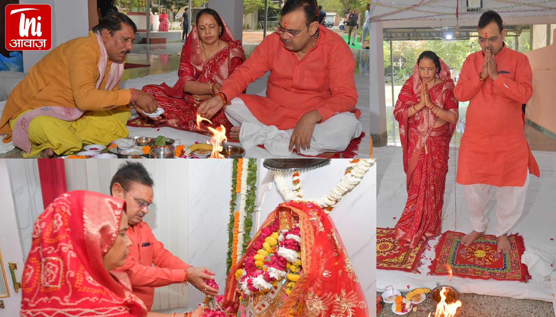 मुख्यमंत्री भजनलाल शर्मा ने चैत्र नवरात्र स्थापना पर पूजा-अर्चना कर प्रदेश की खुशहाली की कामना की