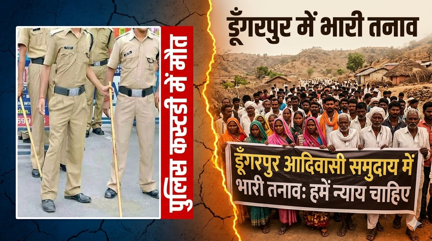 पुलिस कस्टडी में मौत, डूंगरपुर में आदिवासी समुदाय में तनाव
