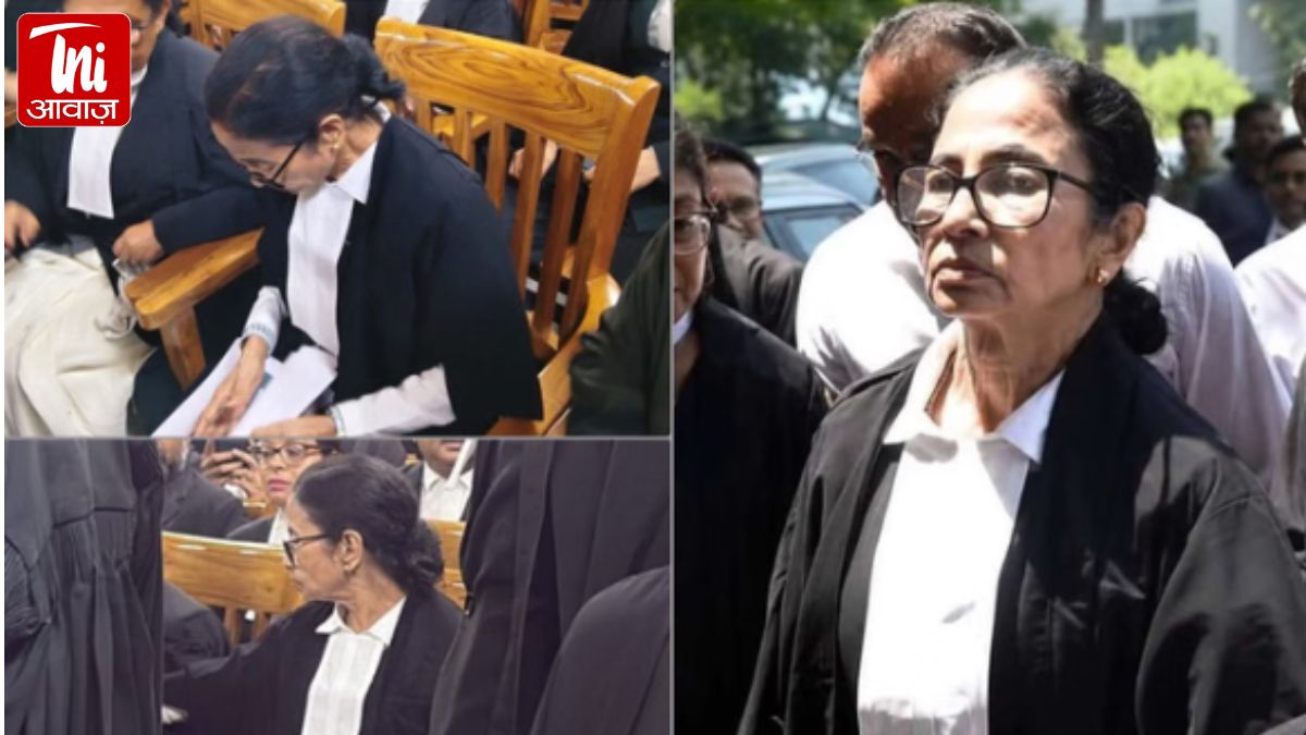 काला कोट पहन हाईकोर्ट पहुंचीं ममता बनर्जी, बाहर निकलते ही गूंजे ‘चोर-चोर’ के नारे… बंगाल की राजनीति में नया तूफान