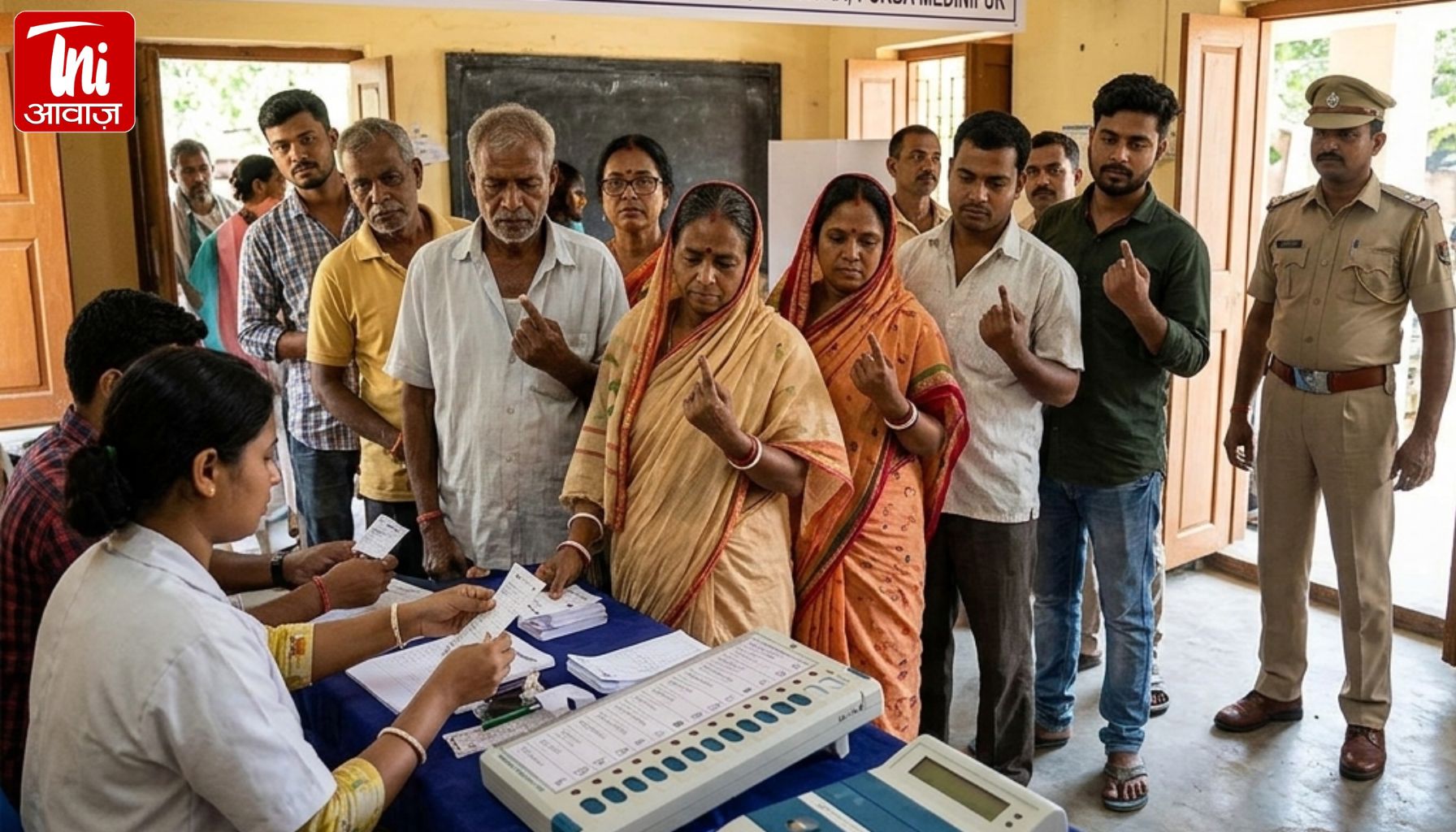 बंगाल चुनाव में बवाल: 15 बूथों पर दोबारा वोटिंग, EVM छेड़छाड़ के आरोपों से गरमाई सियासत