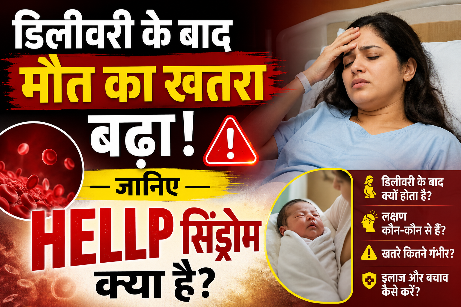  डिलीवरी के बाद मौत का खतरा बढ़ा! जानिए HELLP सिंड्रोम क्या है?