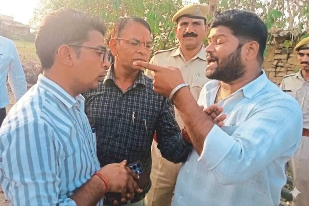 बारां में अतिक्रमण हटाने के दौरान बवाल, भाजपा नेता और नगर परिषद टीम में तनाव