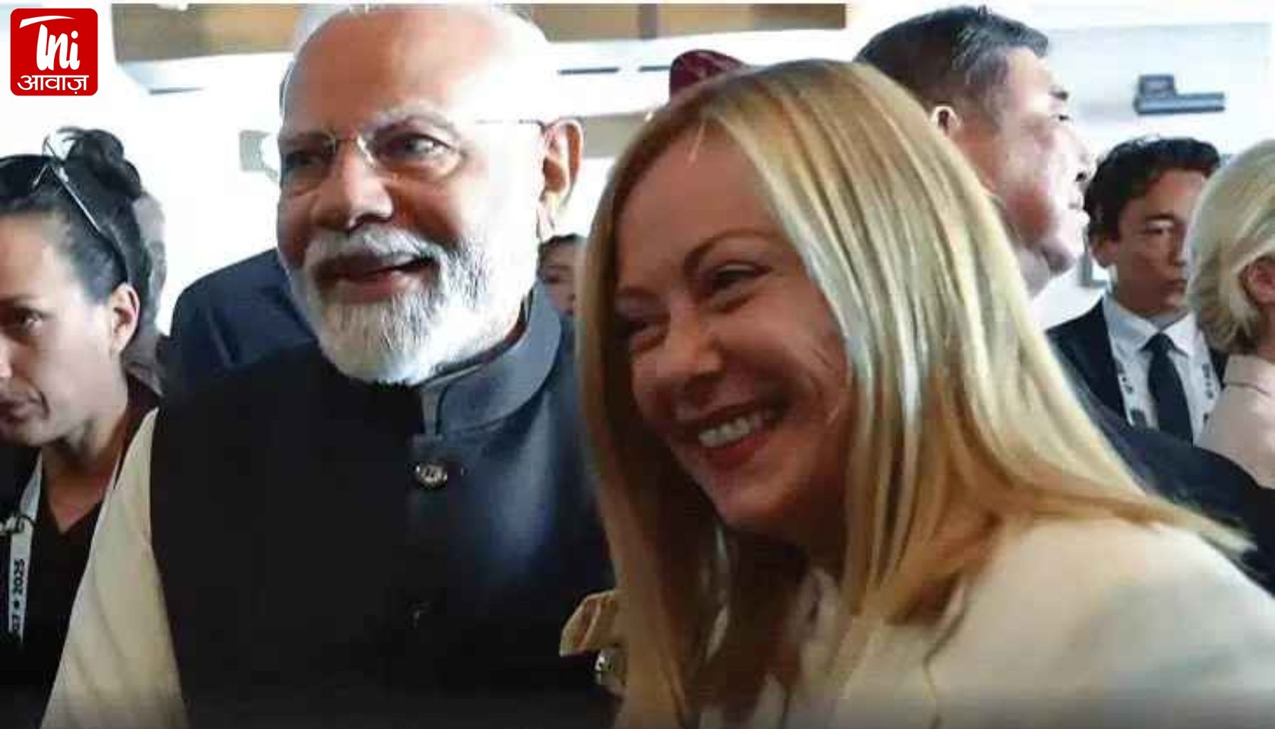 PM मोदी से मिलते ही खिलखिला उठीं इटली की पीएम मेलोनी: बोलीं- भारत-इटली गहरी दोस्ती से बंधे हैं