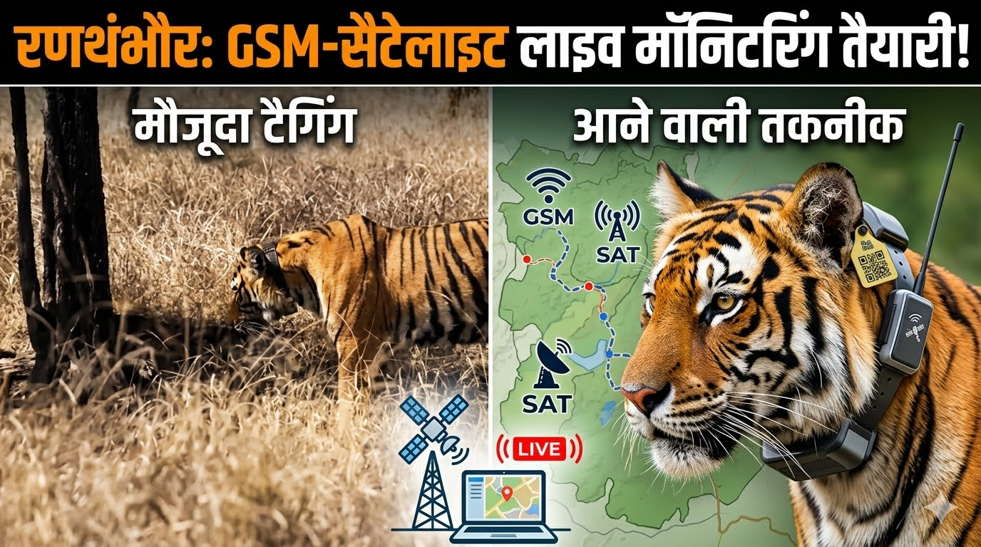 रणथंभौर में GSM और सैटेलाइट तकनीक से बाघों की लाइव मॉनिटरिंग की तैयारी