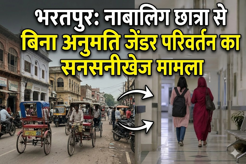 भरतपुर: नाबालिग छात्रा से बिना अनुमति जेंडर परिवर्तन का सनसनीखेज मामला  