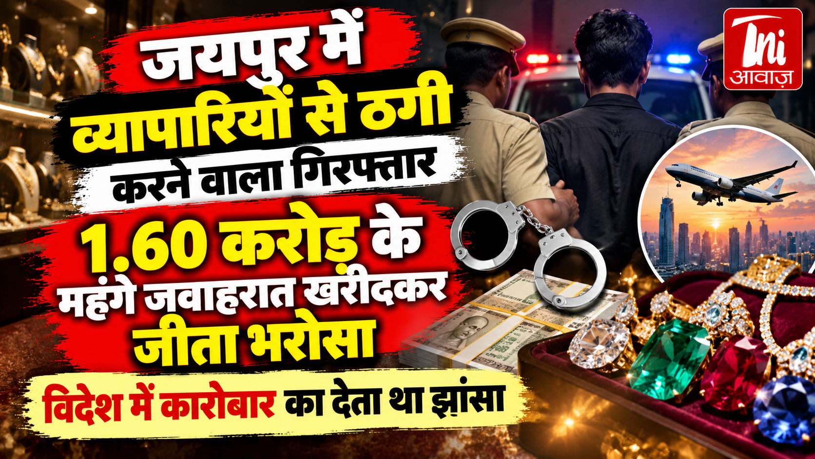 जयपुर में 1.61 करोड़ के जवाहरात की ठगी का आरोपी गिरफ्तार, विदेश में कारोबार का झांसा देकर जीता व्यापारियों का भरोसा