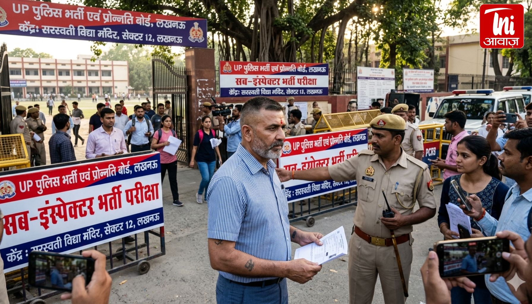 UP पुलिस दरोगा भर्ती परीक्षा में पेपर वायरल की अफवाह! लखनऊ के 54 सेंटरों पर कड़ी सुरक्षा, एक्स आर्मी मैन बोले- अब UPP की वर्दी पहननी है