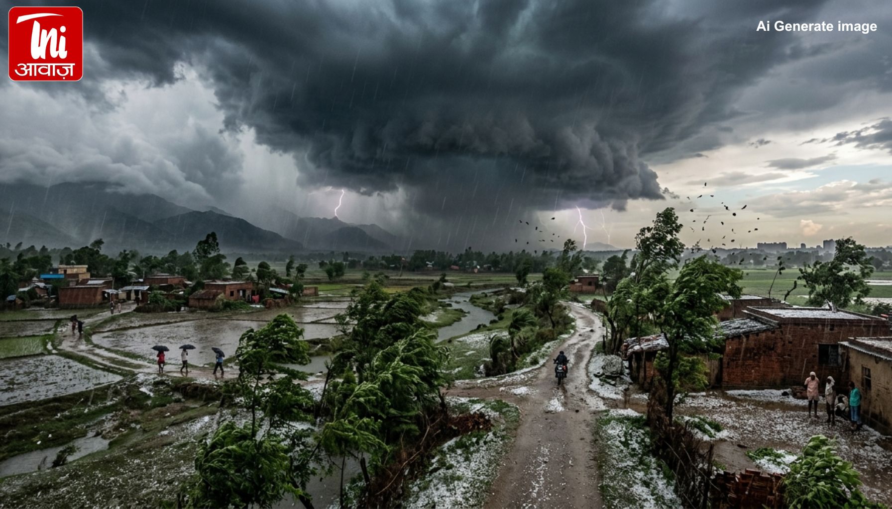 देशभर में मौसम का कहर: कहीं ओले, कहीं तूफान; IMD का अलर्ट—UP-Delhi को छोड़ पूरे भारत में बारिश