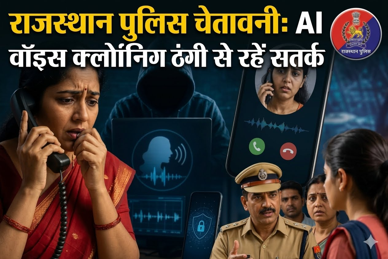 राजस्थान पुलिस चेतावनी: AI वॉइस क्लोनिंग ठगी से रहें सतर्क