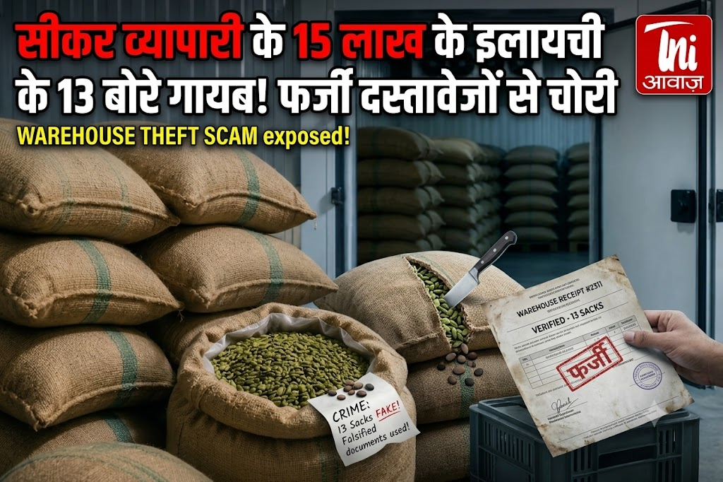सीकर व्यापारी के 15 लाख के इलायची के 13 बोरे गायब, फर्जी दस्तावेजों से चोरी
